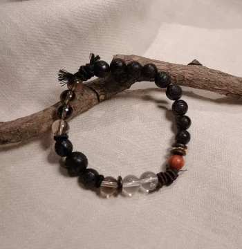Personal Use Only [Shouyu] Original Wooden Crystal Bracelet