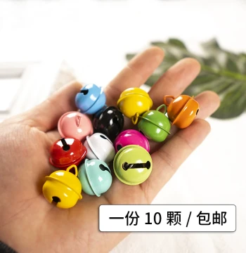 22mm Candy-Colored Painted Metal Small Bells, DIY Pet Accessories and Keychain Craft Materials