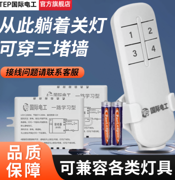 Remote Control Switch for Home Lighting 220V, Long-Distance Wireless Remote for Ceiling Lights, Universal Smart Bedroom Lamp