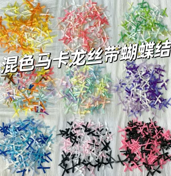 Ribbon Bow Macaron Ballet Style Resin Drip Card Packing Accessories Slime Nail Art Squeeze Toy Decorations