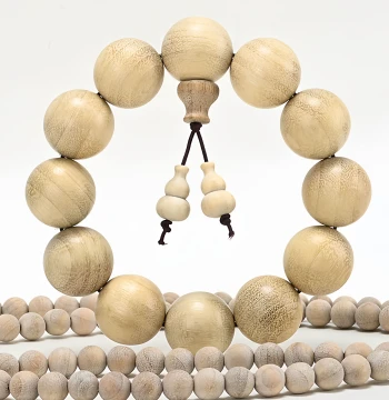 Authentic Camphor Wood Prayer Beads Bracelet 108 Beads Pleasant Aroma Cultural Play Camphor Wood 2.0 Rosary Jewelry Couple Style