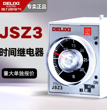 DELIXI JSZ3A-A B C D E F Time Delay Relay with Knob Timer 220V 380V DC24V
