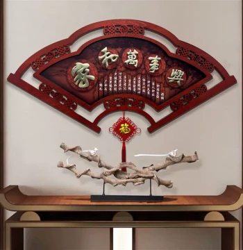 Living Room Decorative Painting, TV Wall Hanging, Chinese Style for Dining Room, Entryway, Hallway, Corridor, Bedroom, Office, 3D Mural