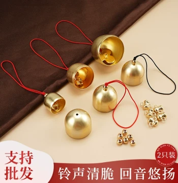 Copper Bells Wind Chimes, Christmas Bell Ornaments, DIY Holiday Decorations, Metal Small Bells, Loud Door Bells