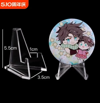 Badge Display Stand for Collectibles, Peripheral Storage Rack for Commemorative Coins, High-Transparency Medal Stand and Plaque