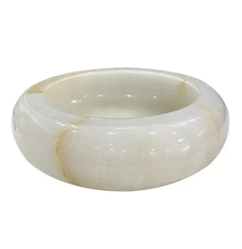 Natural Afghan Jade Ashtray Light Luxury Home Office Bedroom Room Ornament Storage Manufacturer
