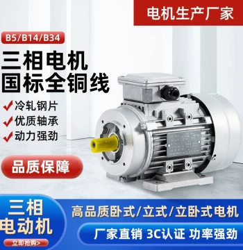 Motor 380V Three-Phase YS Aluminum Housing 1400 RPM 90 120W 180W 250W 370W 750W KW Electric Motor