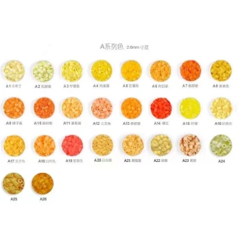 A-Series Color Fusion Beads by Posuo - MARD Yellow Beans, DODO, Xiao Wu, COCO Style Sources, 2.6mm Mini Bead Refill Pack