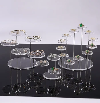 Acrylic Tiered Display Stand Cosmetics Storage Rack Multi-Function Accessory Store Antique Ornament Display Stand Figure Stand