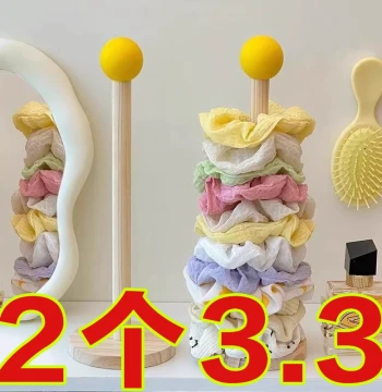 Hair Tie Storage Organizer Scrunchie Hair Accessory Rack Solid Wood Display Stand Hair Clip Claw Clip Shark Clip Jewelry Holder