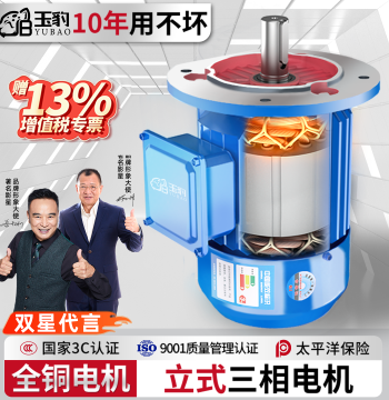 All-Copper Vertical Motor 380V Three-Phase 2/4/6 Pole Motor Horizontal VFD YE3 National Standard Three-Phase Asynchronous Motor
