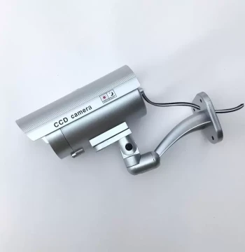 Hot Sale In Stock Fake Simulation Camera Dummy CCTV Camera with Flashing Light IP Rated Waterproof and Dustproof Outdoor