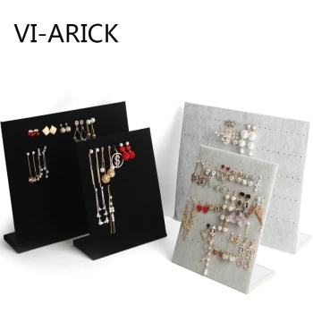 VI-ARICK Velvet Earring Display Stand, Jewelry Rack for Studs, Rings, Necklaces, Props for Jewelry Street Vending
