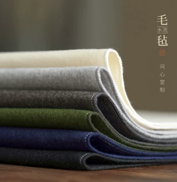 Wenxintang Calligraphy and Painting Washable Felt Colored Fleece Locked Edge Wool Felt Pad Calligraphy Painting Practice Desk Cloth Mat