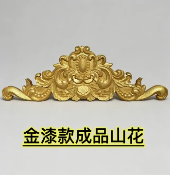 European Villa Exterior Gable Triangular Flower Decoration EPS Foam Flower Board Light Steel Villa Pediment Relief Sculpture