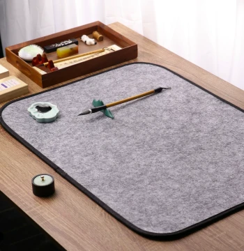 Thickened Felt Mat with Bound Edges for Calligraphy Practice, Table Pad for Brush Writing, Beginner Student Art Supplies, Four Treasures of the Study