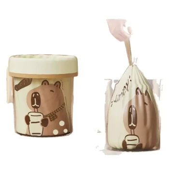 Capybara Drawstring Trash Bags Extra Thick for Kitchen and Office