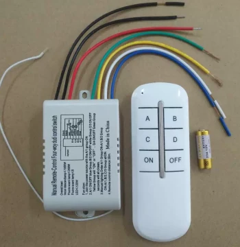 LED Wireless Remote Control Digital Smart Multi-Stage Switch 1/2/3/4 Channel Living Room Chandelier Controller Wall-Penetrating