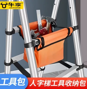 Step Ladder Tool Bag, Extendable Ladder Tool Pouch, Multi-function Ladder Tool Bag, Durable Waterproof Storage Bag for Home Use
