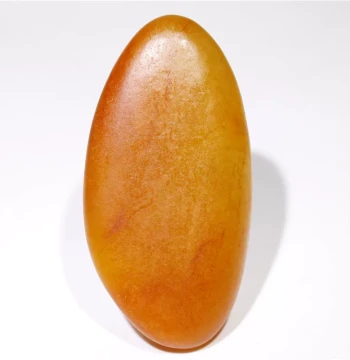 Destined Appreciation 40g Yellow-Qin Seed Material Raw Stone Hand Piece Hetian Jade Yellow Jade Pendant Seed Carving Material with Yellow Skin