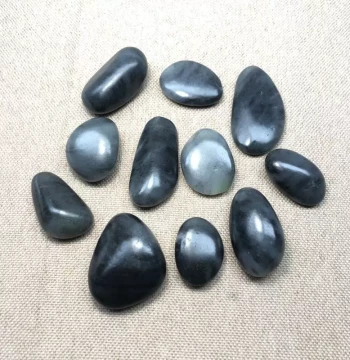 Xinjiang Hetian Jade Seed Material Rough Stone - Natural Blue-and-White Pebble for Hand Play, Learning, and Reshaping