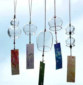 Various DIY Transparent Glass Handmade Wind Chime Ornaments Creative Gifts Balcony Garden Wedding Outdoor Wishing Bells