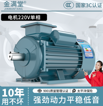 High-Power Single-Phase Motor 220V, Small Household Two-Phase 0.75/1.1/1.5/2.2/3KW Asynchronous Motor