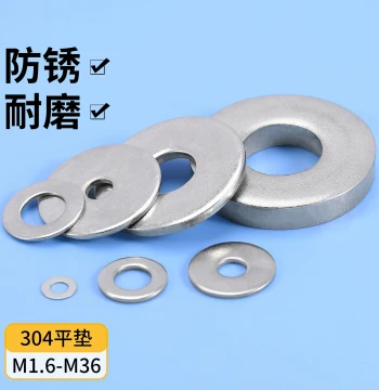 304 Stainless Steel Thickened Round Washers Ultra-Thin Metal Flat Shims M2 M3 M4 M36