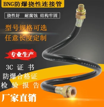 BNG Explosion-Proof Flexible Conduit Hose, 1/2 Inch Wiring Pipe, DN15 DN20 Customizable Explosion-Proof Flexible Connection Tube