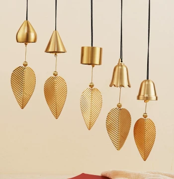 Pure Brass Wind Chime Ornament, Japanese Copper Bell, Creative Home Balcony Bedroom Car Interior Pendant, Birthday Gift for Women