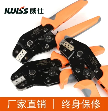 IWISS Dupont Wire 2.54/3.96/4.8 Spade Bare Terminal Wiring Copper Lug Bundle SN Pin Tube Crimping Pliers