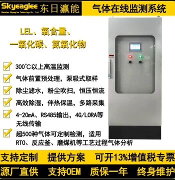 Coal Mill Carbon Monoxide and Oxygen Content Flue Gas Emission Multi-Channel Acquisition, Gas Pre-treatment, High-Temperature Pre-treatment
