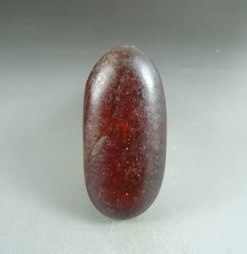 Xinjiang Hetian Jade Seed Material Raw Stone 36g Red Qin Red Jade Natural Freeform Raw Seed Material Red Jade Pendant R