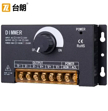 220V Dimmer LED High-Voltage Light Strip COB Neon Diffuse Reflection Block Light Box Remote Brightness Control Regulator