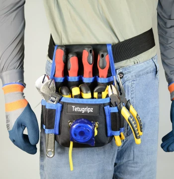 Electrician Tool Bag, Durable Waist Pack for Men, Multi-function Small Tool Bag, Portable Mini Tool Pouch