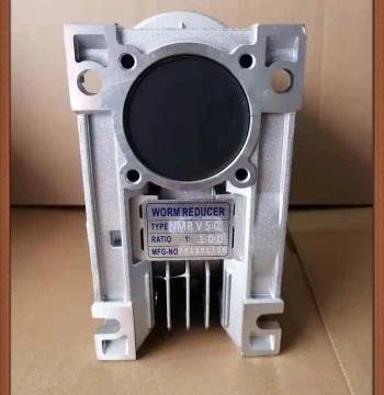 Worm Gear Reducer RV50, Ratio 100, Flange 105, Input Shaft 14, Output Shaft 25, Motor 71B14
