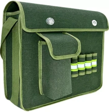 Thickened Wear-Resistant Canvas Tool Bag, Large and Small Sizes, Hardware Storage Bag, High Capacity Multi-Functional Bag for Carpentry, Plumbing, and Electrical Work