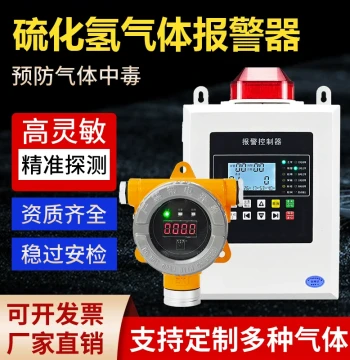 Industrial Explosion-Proof Hydrogen Sulfide (H2S) Concentration Alarm – Toxic and Harmful Gas Leak Detector and Probe Device