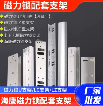 Single/Double Door Magnetic Lock L-Shape Bracket 280KG Glass Door ZL Bracket Z-Type LC-Type U-Type Access Control Electric Lock Bracket