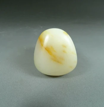 Xinjiang Hetian Jade Seed Material Raw Stone 18.5g Jade Pendant, Original Seed Material with Autumn Pear Skin, White Jade Hanging Ornament C78