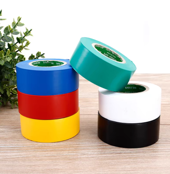 Widened Electrician Tape 2.5cm Ultra-Thin Adhesive Electrical Black Tape PVC Waterproof Insulation Flame-Retardant High-Temperature Resistant