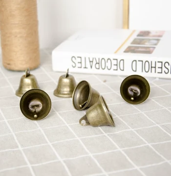 Japanese Style DIY Handmade Wind Chime Material Accessories Creative 38mm Antique Bronze Retro Bell Pet Decoration Ornament