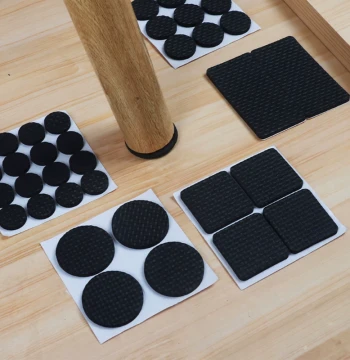 Silent Anti-Slip Pads for Chair and Table Legs: Self-Adhesive Protective Feet Covers for Beds and Benches