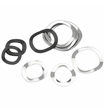 Triple-Wave Washer, 65Mn Steel Multi-Wave Shim, Wavy Washer Bearing Spring Shim M4-M118 Wave Type