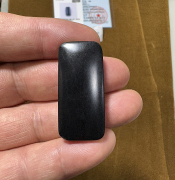 12.8g Hetian Jade Tower Green Ink Jade Small Peaceful Safety Pendant Pure Black Safety Charm for Phone or Car with Certificate