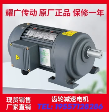Yaoguang Gear Reducer with Three-Phase Asynchronous Motor, Variable Speed 380V Adjustable Motor, Vertical/Horizontal Factory Store