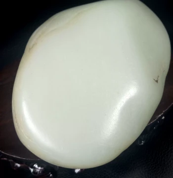 888g Mutton-Fat Grade Large White Jade Seed Material Ornament Collector-Grade Hetian Jade Oily Luster Level-One White No-Structure Seed Jade Raw Stone