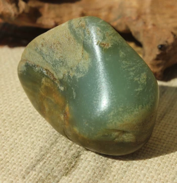 Wang Shizhai Jewelry/Xinjiang Hetian Jade Single Seed Raw Stone Pendant/Hand Piece, Natural Oily Luster G43