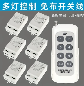 Wireless Remote Switch 220V - Home Power and Lighting Multi-Channel Controller, Smart Module No Wiring Required