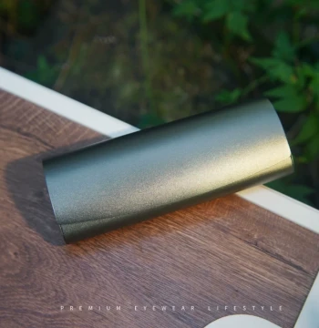 Premium Ultra-Light Aluminum Anti-Pressure Myopia Glasses Case, Metal Alloy Portable Slim Storage Box for Men and Women